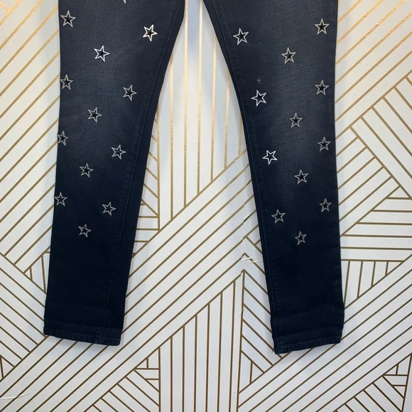 Hudson Riley Crop Relaxed Star Straight Jeans - Picture 6 of 10